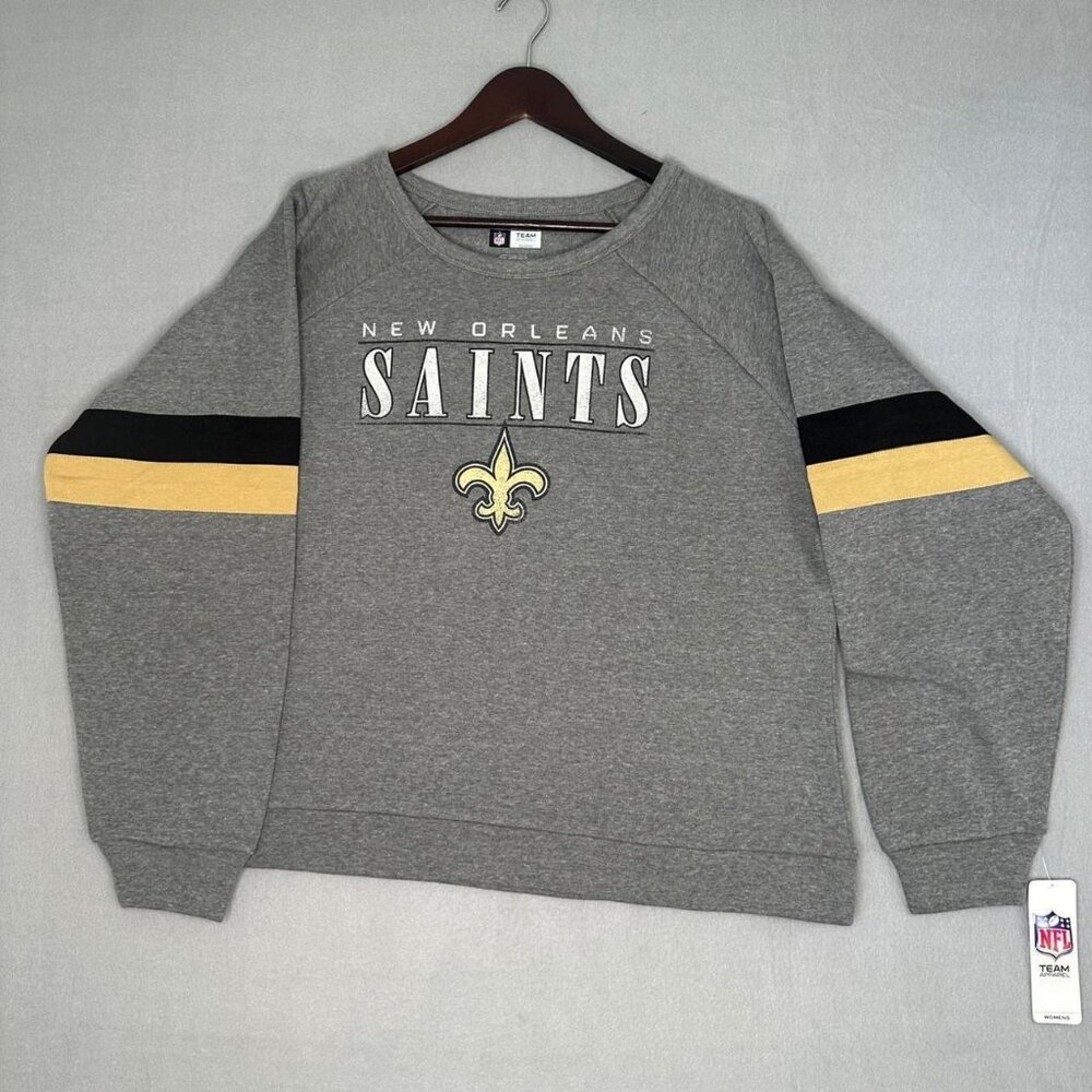 NFL Women's Grey and Black Sweatshirt